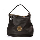 Stone-Grey Soft Spongy Leather Hobo 7440 Daria Hobo Free Shipping