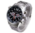 Free Shipping Fashion Luxury Automatic Mechanical Men Wrist Watch Water Resistant Metal Band 12/24H Black