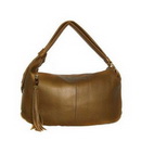 'jungle' Large Hobo with Bamboo Ring and Tassel with Bamboo Detail and Metal Heads 232929s