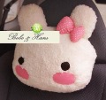 Free Shipping/2 Pcs/pair Cartoon Rabbit Head Pillow/Neck Pillow /Travel Car Pillow /cushion/Fashion Style/Wholesale