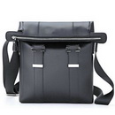 Wholesale and Retail 190001 Black Guaranteed 100% Genuine Leather Business Bag