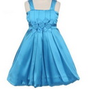 Custom Made Style Satin A-line Spaghetti Flower Girl Dresses Girl's