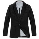 Retail of Stylistic Cotton Classical Men's Suit with Good Material of Cotton with Two Colors Black