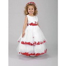 Freeshipping Ups Ball Gown Scoop FloorLength Flower Girl Dresses