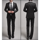 Free Shipping BRAND NEW Men's 2 Buckle Suit Black Coat + Suit Pants Clothing Size: S M L XL XXL