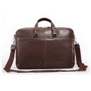 Genuine Leather Brown Briefcases Classical Style-Best Gift for Friend Free Shipping