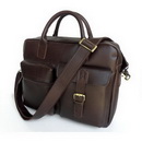 Men's Briefcase Handbag Laptop Bag Crazy Horse Vintage Leather Wholesale 5Pcs/Lot Opional LOGO #6072