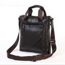2011new Business Casual Style Men's Leather Bag Men's Handbag(The First Layer of Leather)