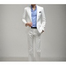 Wedding & Formal Pure White Slim & Fit Men's Suits