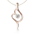 Hot Sale-18k Rose Gold Diamond Necklace,wedding Necklace Pendant,engagement Necklace,women Diamond Necklace Free Shipping