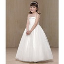 Free Shipping 2011 New Design Organza Flower Girl Dress