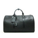 Large Suitcase Luggage M59062 in Black Leather Free Shipping