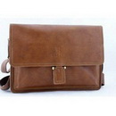 FREE SHIPPING 90533-3-Brown Genuine Cowhide Leather Men's Bag, Business Bag, Briefcase