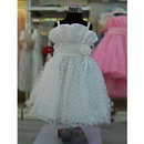 Free Shipping White Spaghetti Flower Girl Dresses First Communion Dress
