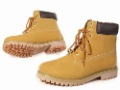 Yellow Cold Resistant Lace Up Men's Casual Boots
