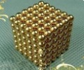 Wholesale Free Shipping 5mm Gold Neocube Toy Neo Cubes Buckyballs Magnetic Spheres Balls