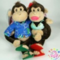 Table Decoration Plush Animal Toy Monkey Doll Plush Type Free Shipping