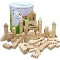 Lionf Barreled Wooden Forest Castle Building Blocks 65PCS