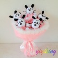 Lovely Dog Flower Wedding Bouquet Christmas Gift #951
