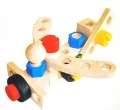 Free Shipping 10 Piece NEW Wooden Educational Toys - DIY Ever-changing Nut Blocks Car (582