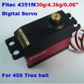Fitec 30g/4.3kg/0.06Digital Metal Gear Servo for Helicopter