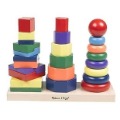 Free Shipping!Kid's Wooden Toys-Melissa&Doug Geometric Stacker,block