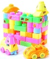 Free Shipping 5 Piece NEW Fun with Green Nontoxic Treasure Le Big Blocks / 70 Slice Blocks Bag (FX238
