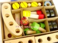 Free Shipping!Original Hands-on Intelligence Toys Woodiness Multivariant Screw Car - Exercise Beginning Ability/retail&wholesale