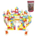 6pcs/ctn High-quality Wholesale Children Wooden Toy Castle Blocks+free Custom Logo