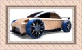 3pcs Freeshipping S9R(990099) Wooden Sport Sedan Germany Automoblox Building Block Children's Toy,DIY Christmas Gift, Blue