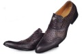^_^Wholesale New Arrival Calf Leather Dress Shoes Men's Leather Shoe with Brown Fashion Men Cow Leather Shoes 14