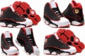Free Shipping Basketball Shoes,sports Shoes,aj13 Men Shoes(white Black Red Mesh)