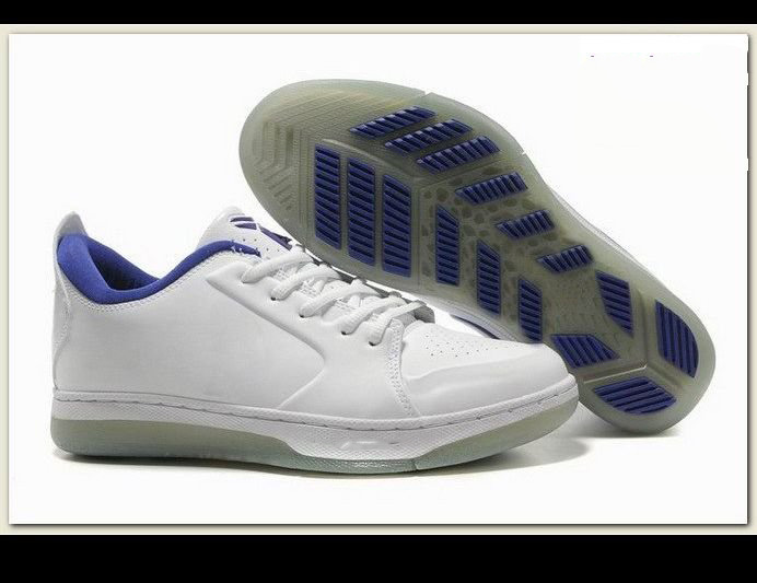 Free Shipping Zoom 24 Men's Basketball Shoes (White / Transparent / Blue)