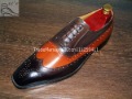 Free Shipping Bespoke Handmade Men's Oxford Color Brown/orange Shoe