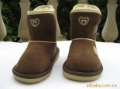 Baby's Suede Flat Boots,Snow Boots Inside Artificial Lambswool+Free Shipping