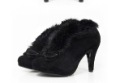 2010 Popular Ladies Boots Rabbit Hair Grind Arenaceous Bowknot Short Boots Waterproof Taiwan Female Boots
