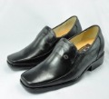 Special Price Men Dress Shoes-black Genuine Leather Upper Shoes-2.75 Inches Taller-Free Shipping to Worldwide