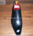 Free Shipping Bespoke Handmade Men's Oxford Color Black Shoe