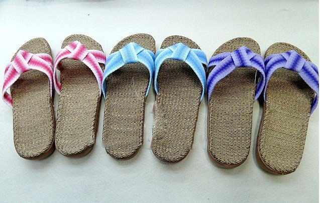 Special Foreign Trade of The Original Single Master Card Gold Master Card Gold Master Cool Shoes, Linen Slippers Slippers At Hom