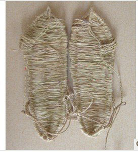 Guilin Red Straw Sandals / Pure Hemp Sandals / Red Sandal