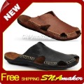 FREE SHIPPING Men's Shoes 100%handmade Leisure Genuine Leather Sandals,Black,Brow HBAN0604X