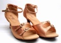 Lady Latin Dance Shoe S-09C No Sewing Back 2.5'' Heel Adult Size Two Colors Available