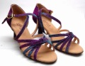Lady Latin Dance Shoe S-111C No Sewing Back 2.5'' Heel Adult Size Two Colors Available