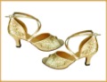 Gold Women/Lady's Ballroom Latin Salsa Dance Shoes