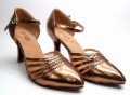 Free Shipping! Lady Ballroom Dance Shoe S-10A No Sewing Back 2.5'' Heel Adult Size Two Colors Available