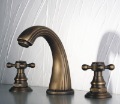 Two Handles Antique Brass Centerset Bathroom Sink Faucet - Wholesale - Wholesale - Free Shipping(F-5019)