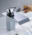 Brass Square Waterfall Basin Faucet, with Good Quality, 5-year Warranty