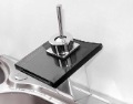 BATHROON KITCHEN GLASS WATERFALL FAUCET MIXER TAP