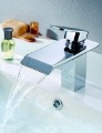 Free Shipping +Single Handle Waterfall Bathroom Sink Faucet Basin Mixer
