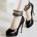 Genuine Leather Lady High Heel Shoes of Latest Design